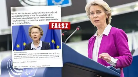 Von der Leyen za zniesieniem Kodeksu norymberskiego? Nic takiego nie mówiła