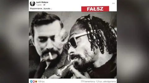 Lech Wałęsa z raperem Snoop Doggiem? Nie, to fotomontaż