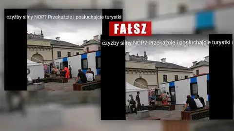 "Czyżby silny NOP"? Nie, to nagranie z Zamościa nie ma nic wspólnego ze szczepieniami