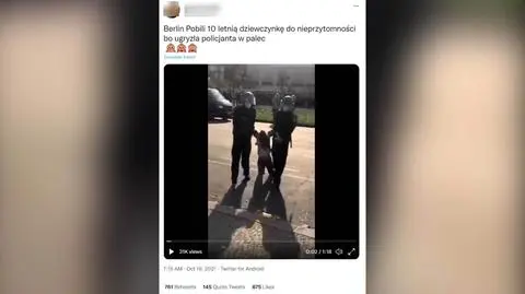"Berlin chce uczyć Polskę praworządności?" Ten film nie pokazuje, że niemieccy policjanci pobili 10-letnią dziewczynkę