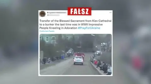 "Przeniesienie Najświętszego Sakramentu z katedry do bunkra"? Nie, to stary film