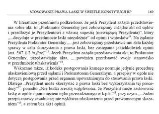 Ryszard Piotrowski o prawie łaski, czyli co można znaleźć w literaturze przedmiotu   