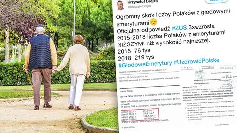 Coraz więcej emerytów ze świadczeniem "niższym niż najniższe"