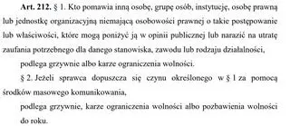 Artykuł 212 Kodeksu karnego