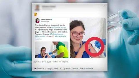 "Szczepienie bezigłowe", czyli czy posłanka Matysiak naprawdę dostała szczepionkę