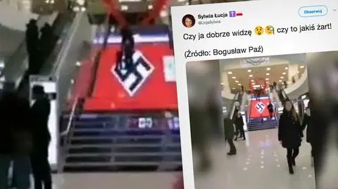Swastyka w ukraińskim centrum handlowym? "Atak hakerski"