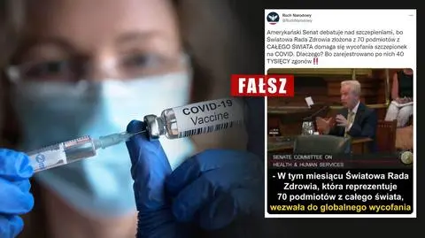Światowa Rada Zdrowia wzywa do wycofania szczepionek na COVID-19? Przestrzegamy, to manipulacja