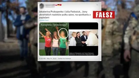 Żona dowódcy pułku Azow jest nazistką? To fałszywka rosyjskiej propagandy