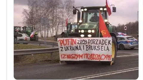 Protesty rolników i rosyjska propaganda. Jak Kreml "obraca Polskę" przeciwko Ukrainie 