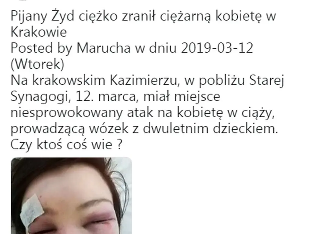 Jeden z wpisów na Twitterze