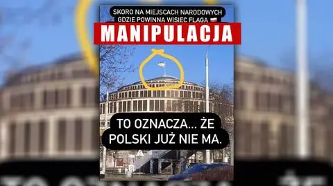 "Flaga narodowa na parlamencie" zmieniona? Uwaga na fałszywy przekaz