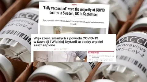"Większość zmarłych z COVID-19 w Szwecji i Wielkiej Brytanii to osoby zaszczepione"? Te dane są niepełne