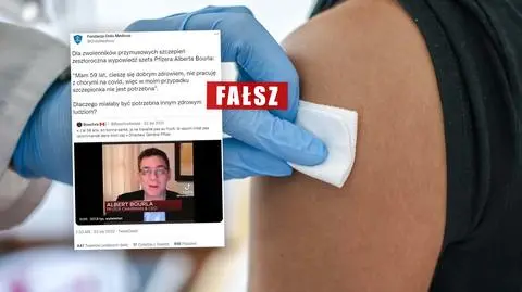 Szef Pfizera stwierdził, że jemu "szczepionka nie jest potrzebna"? Jego słowa zmanipulowano
