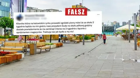 W Katowicach zamknięto ogródek piwny z powodu wizyty prezydenta? Nie, powód jest inny