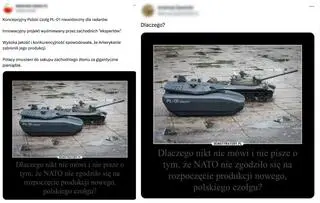 Posty z fałszywą informacją na temat o PL-01 Concept