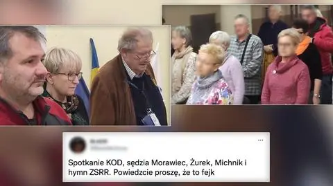 Na spotkaniu KOD-u słuchano hymnu ZSRR? Nie, to fejk