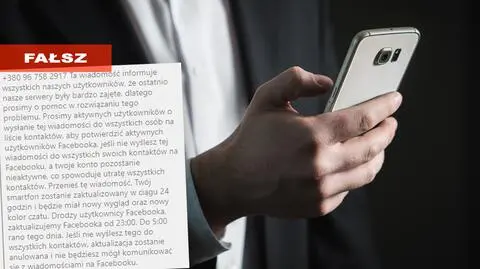 Prześlij dalej wiadomość, to zachowasz swoje facebookowe konto. Uwaga na fałszywy łańcuszek