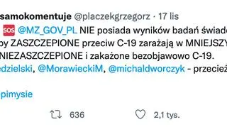 Wpis Grzegorza Płaczka