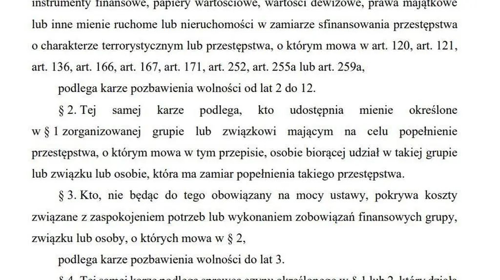 Artykuł 165a Kodeksu karnego 