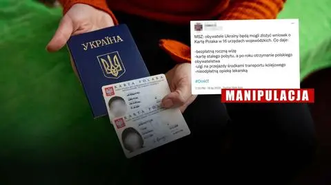 Karta Polaka dla wszystkich obywateli Ukrainy? To manipulacja informacją MSZ