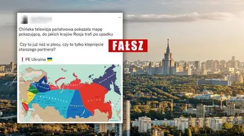 Ta mapa pokazuje, "do jakich krajów Rosja trafi po upadku"? Nie, przedstawia co innego