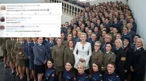 Małżonka prezydenta "wygląda na wklejoną". Ale to prawdziwe zdjęcie