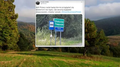 Nazwa miejscowości w dwóch językach jako efekt "ukrainizacji" Polski? To nie jest język ukraiński