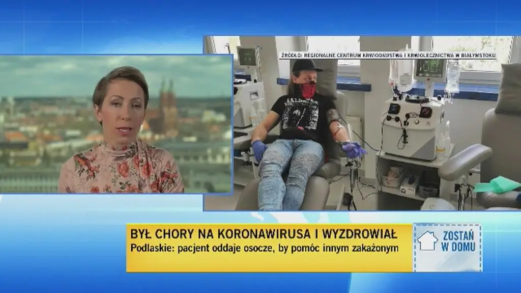 Podlaski "pacjent zero" oddał osocze do walki z koronawirusem