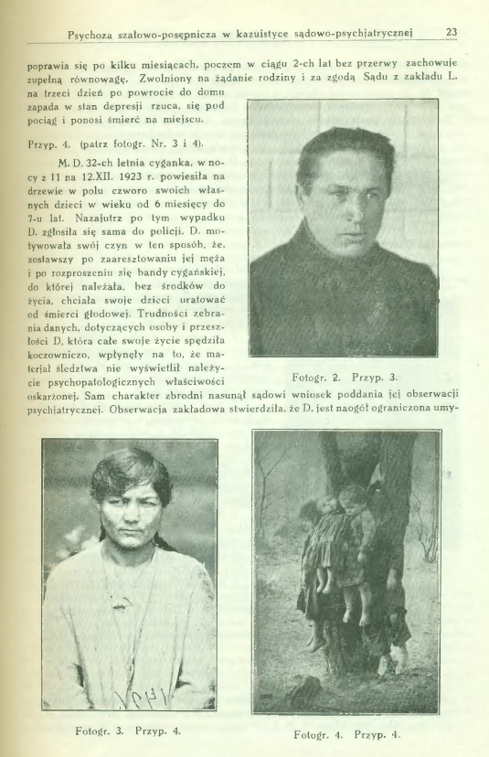 "Rocznik Psychiatryczny", Zeszyt VII z 1928 roku, strona 23