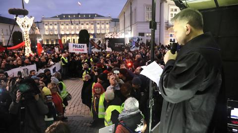 12.01.2020 | Ramię w ramię w obronie praworządności. Przez Warszawę przeszedł "Marsz Tysiąca Tóg"