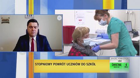 Andrusiewicz: ostatniej doby zwolniliśmy 18 tysięcy terminów na szczepienia pacjentów majówkowych