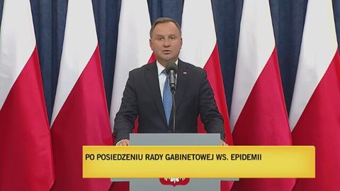 Andrzej Duda o pandemii