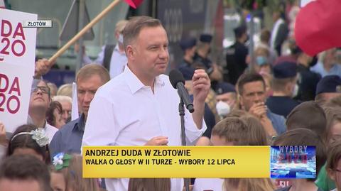 Andrzej Duda w Złotowie o niższych cenach gazu