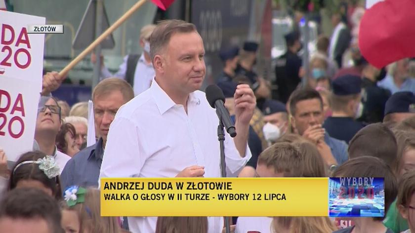 Andrzej Duda w Złotowie o niższych cenach gazu