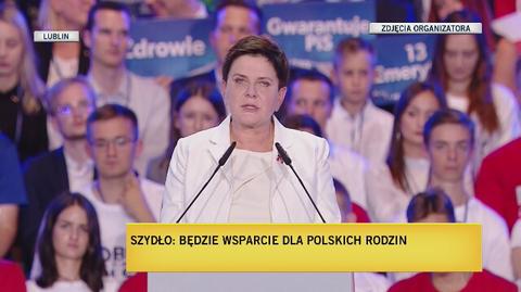 Beata Szydło o płacy minimalnej w Polsce, Wielkiej Brytanii i Hiszpanii
