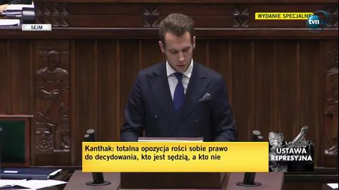 Kanthak: władza wykonawcza, ustawodawcza i sądownicza może działać wyłącznie w granicach prawa