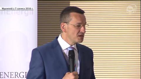 Wicepremier Morawiecki o planie rozwoju elektromobilności (materiał archiwalny)