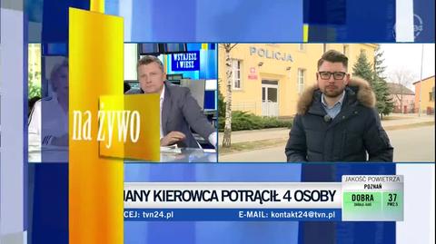 Pijany kierowca wjechał w cztery osoby idące chodnikiem