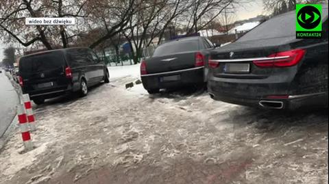 "Obcierka" rządowego samochodu