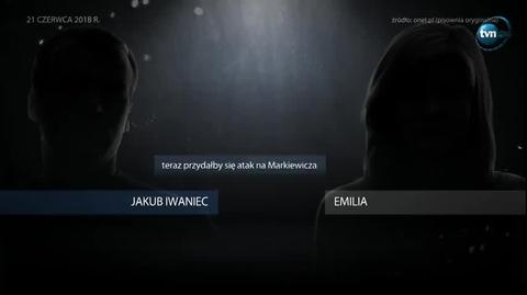 "Markiewicz - alimenciarz z Iustitii. Trzeba mu ostro doje**ć". Rozmowa Emilii z Jakubem Iwańcem