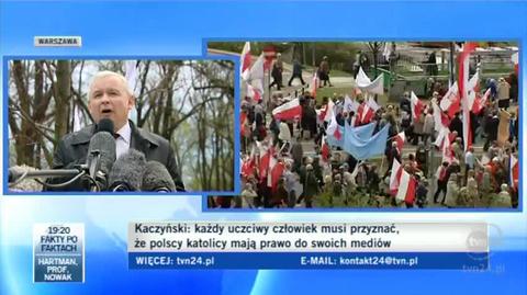 Jarosław Kaczyński w obronie Telewizji Trwam