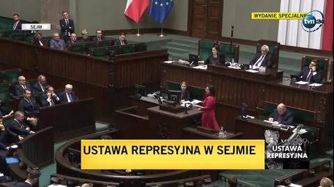 Gasiuk-Pihowicz: nie wiem, jak ma się zwracać do autorów ustawy represyjnej per "pan", czy per "towarzyszu"? 