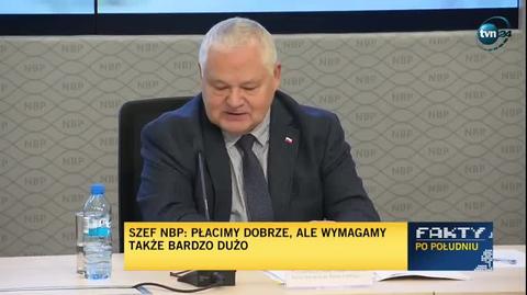 "Radziłbym panu Gowinowi, żeby dwa razy oddech wziął zanim się wypowiada na temat NBP"