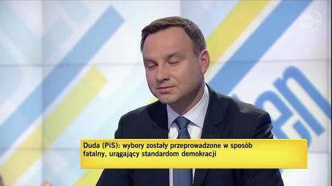 Andrzej Duda o ponownym liczeniu głosów (wideo z 21 listopada 2014 roku)