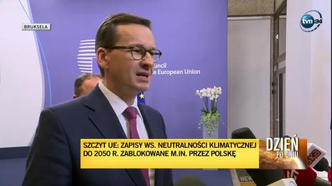 Morawiecki: transformacja energetyczna związana ze zmianami klimatu musi być sprawiedliwa