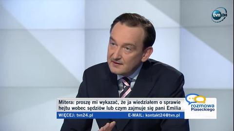 "Było jedno nazwisko z ministerstwa sprawiedliwości" Piebiak? "Nie chcę stygmatyzować"