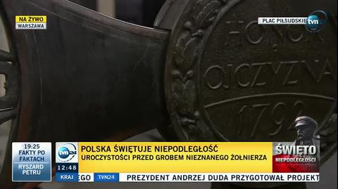 Duda wziął udział w uroczystej odprawie wart przed Grobem Nieznanego Żołnierza