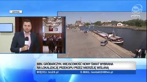 Minister Gróbarczyk o przekopie Mierzei Wiślanej