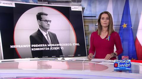 "Cena politycznego kłamstwa". Dziennikarze Konkret24 weryfikują wypowiedzi premiera Morawieckiego 