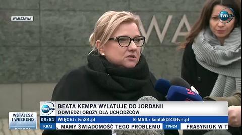 Kempa leci do Jordanii. Odwiedzi obozy dla uchodźców